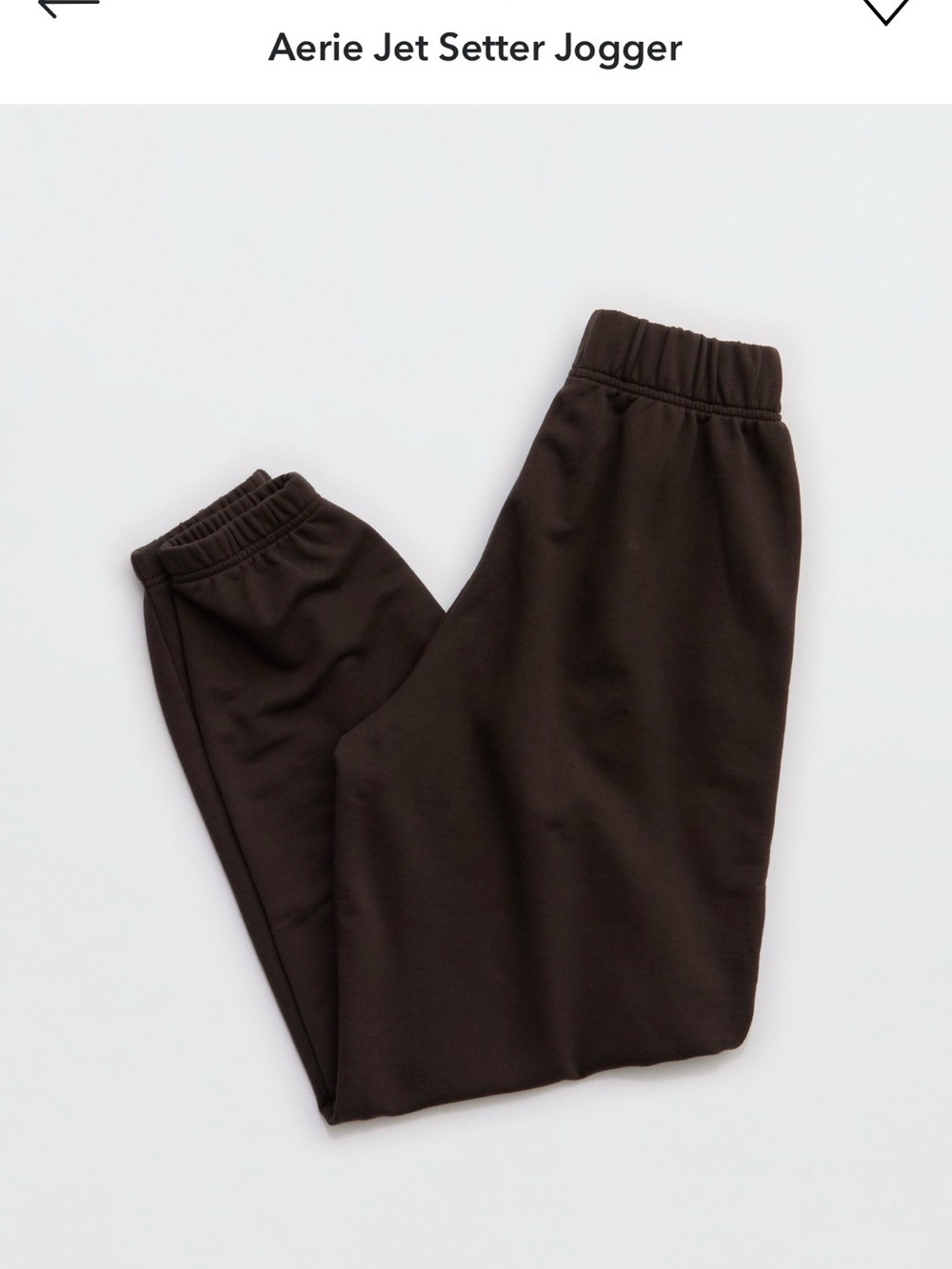 aerie Jet Setter Jogger - Dark Brown - Picture 4 of 5